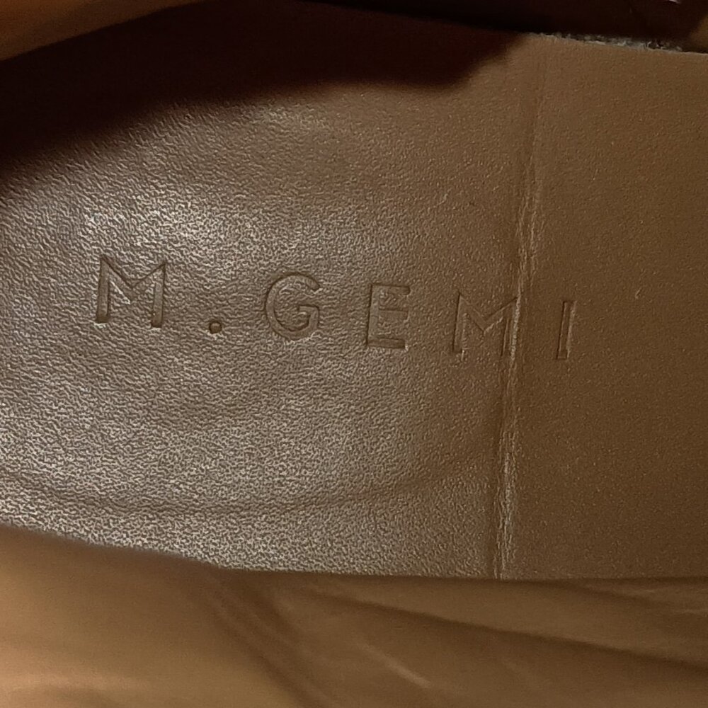 M Gemi Benedetta Leather Combat Boots Sand Beige Women’s Size 6.5 Like New - Picture 4 of 16